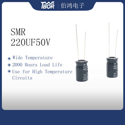 Aluminium 10X13mm 220uf 50v Kapasitor Elektrolit 20% Toleransi