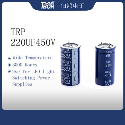 Kapasitor UPS Elektrolit Aluminium Biru 220UF450V 30x35mm Snap-in Capacitor