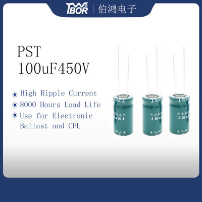 Green CFL 100uF450V Inverter Capacitor 8000 Jam Beban Hidup