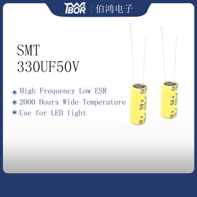13x20mm LED Light Capacitor 2000 Jam 330UF 50V Capacitor