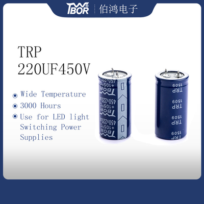 220uF450V Snap Dalam Kapasitor Elektrolit Aluminium