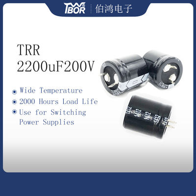 35x50mm Explosion Proof Capacitor TRR 2200uF 200V UPS Suhu Lebar