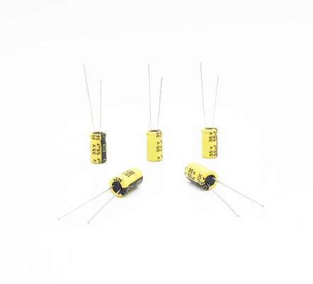 Kapasitor Suhu Tinggi ESR Rendah 56UF35V Kapasitor Elektrolit Timbal Radial