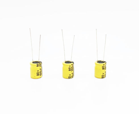 TW BOR Kapasitor Elektrolit Suhu Tinggi 100UF80V 10X13mm