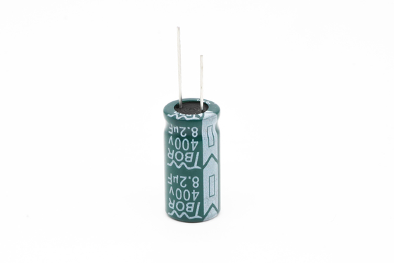 8.2uf400v 10x20 Kapasitor Elektrolit Aluminium Radial Kapasitor Arus Riak Tinggi