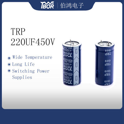 Snap In Switching Power Supply Capacitor 220UF 450V ISO14001