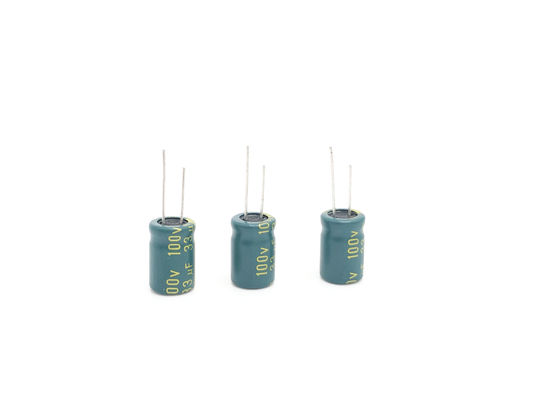 Frekuensi Tinggi 100uF 80V Aluminium Electrolytic Capacitor 10X20mm 5000 Jam