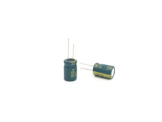 Frekuensi Tinggi 100uF 80V Aluminium Electrolytic Capacitor 10X20mm 5000 Jam