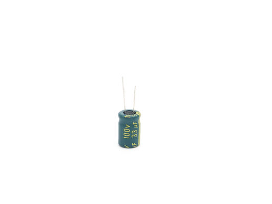 Frekuensi Tinggi 100uF 80V Aluminium Electrolytic Capacitor 10X20mm 5000 Jam