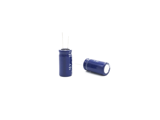 Frekuensi Tinggi Rendah ESR Aluminium Electrolytic Capacitor 2200UF16V 13X25mm