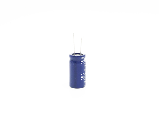 Frekuensi Tinggi Rendah ESR Aluminium Electrolytic Capacitor 2200UF16V 13X25mm