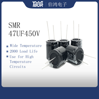 47UF 450V Miniatur Kapasitor 22X25MM Radial Lead Type 20% Toleransi