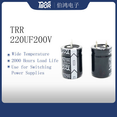 22X25MM Snap In Capacitor 220UF200V Aluminium Electrolytic Capacitor