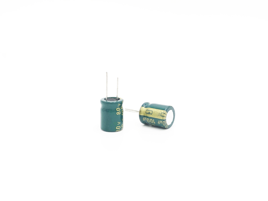 5000 Jam 100UF80V LED Light Capacitor 10X20MM ISO14001