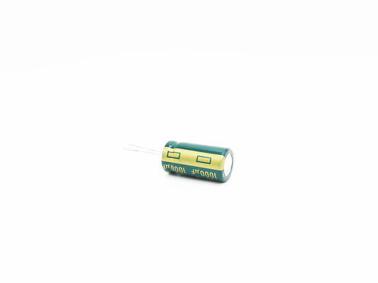 13X25mm LED Light Capacitor Frekuensi Tinggi 1000 Uf 50 Volt Capacitor