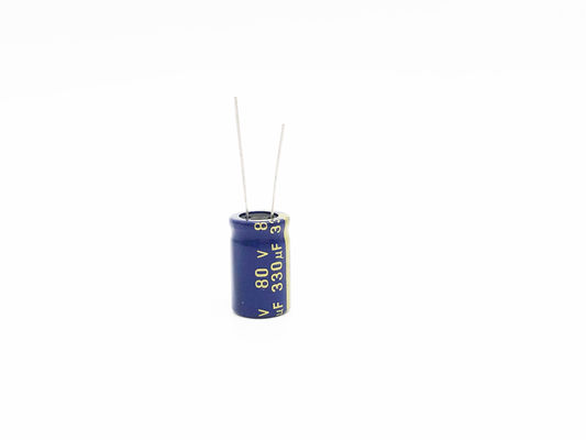 Aluminium 13x20MM 330UF80V LED Light Capacitor ISO9001 RoHS