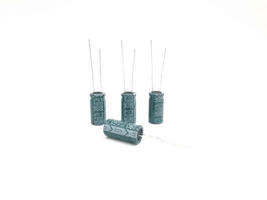 Kapasitor Elektrolit Radial Hijau 8.2UF400V 10X20mm TW BOR