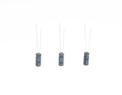 1UF25V 5X11MM Miniatur Kapasitor Sirkuit Suhu Tinggi