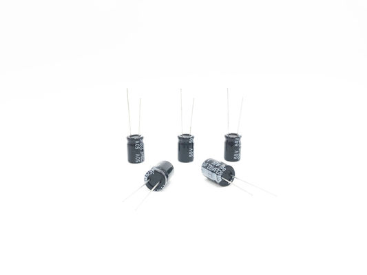 Aluminium 10X13mm 220uf 50v Kapasitor Elektrolit 20% Toleransi