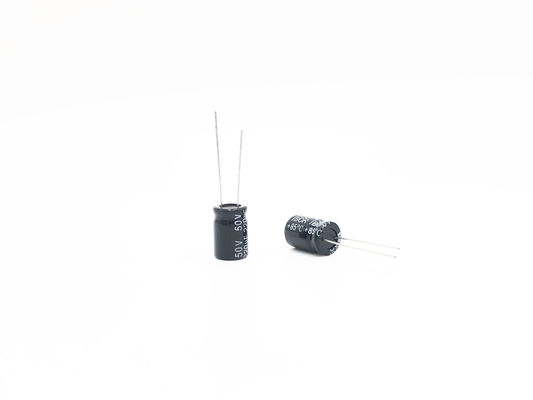 Aluminium 10X13mm 220uf 50v Kapasitor Elektrolit 20% Toleransi