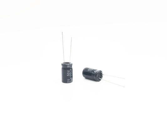 220UF50V 10X17mm Miniatur Kapasitor Tipe Radial