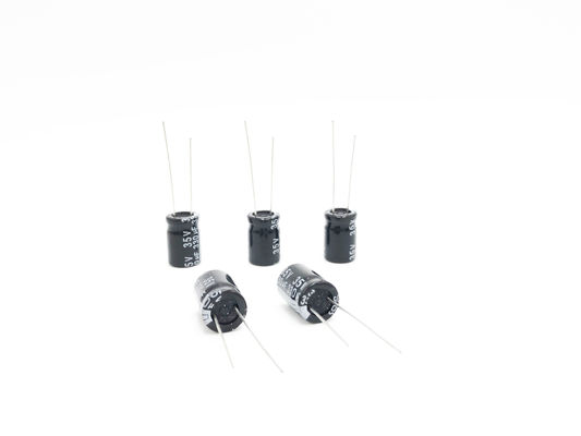 Kapasitor Miniatur TW BOR 330UF35V 10X15mm Kapasitor Elektrolit Radial
