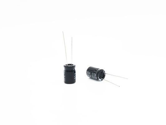 Kapasitor Miniatur TW BOR 330UF35V 10X15mm Kapasitor Elektrolit Radial