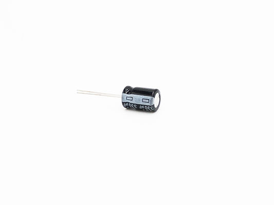 Kapasitor Miniatur TW BOR 330UF35V 10X15mm Kapasitor Elektrolit Radial