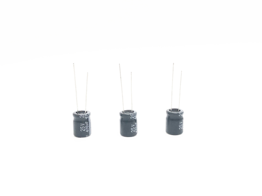 10X13mm Miniatur Kapasitor Elektrolit 470uf 25v 2000 Jam Beban Hidup