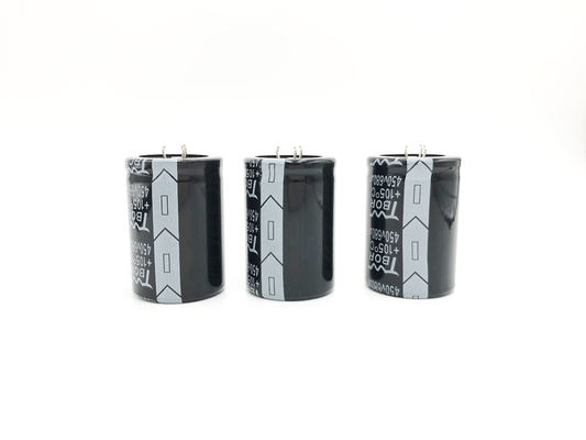 Kapasitor Elektrolit Aluminium ISO9001 680UF450V UPS Kapasitor 35X50MM