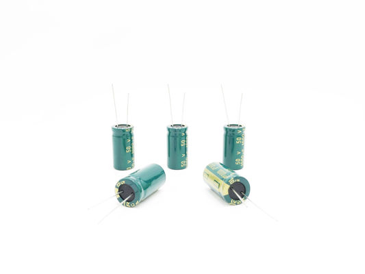 Kapasitor Elektrolit Aluminium Tegangan Tinggi 1000UF 50V RoHS Lampu LED