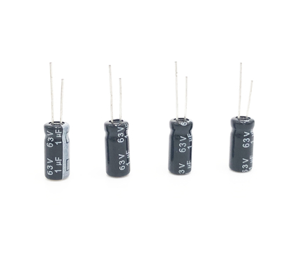 5x11mm 1UF 63V Radial Electrolytic Capacitor Sirkuit Suhu Tinggi