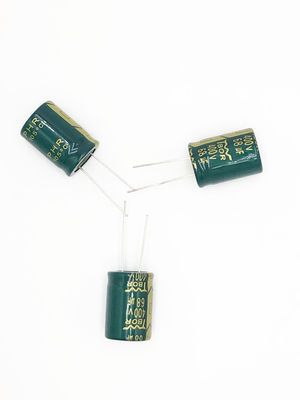 ISO9001 18x30mm 5000 Jam Kapasitor Elektrolit Timbal Radial 68UF 400V