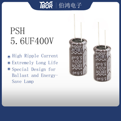5.6uF 400v Kapasitor Elektrolit Radial 10x16mm Arus Riak Tinggi