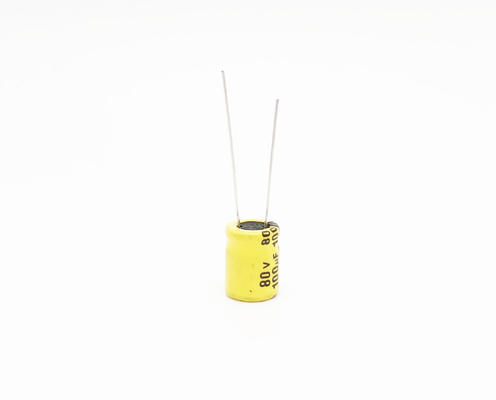 Kapasitor Lampu LED Elektrolit Timbal Radial 100UF80V 10x13mm
