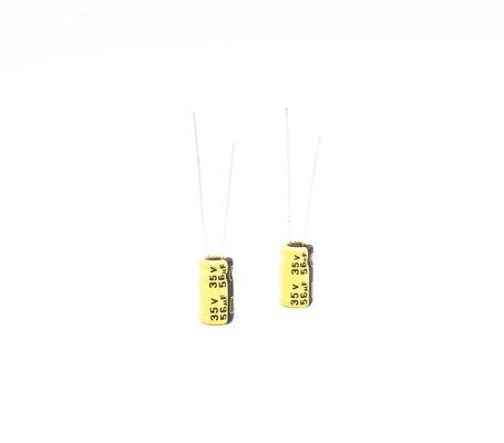 56UF35V SMT Kapasitor Elektrolit 6.3x11mm Kapasitor Elektrolit Suhu Tinggi