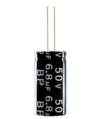 Kapasitor Penguat Audio BP 6.8uF50V 25X25MM Kapasitor Elektrolit Timbal Radial