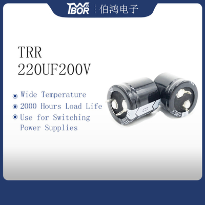 ESR RENDAH 220UF200V Beralih Kapasitor Catu Daya 22X25mm