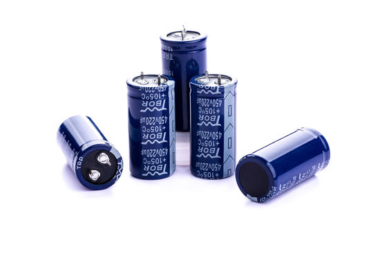 Kapasitor UPS Elektrolit Aluminium Biru 220UF450V 30x35mm Snap-in Capacitor
