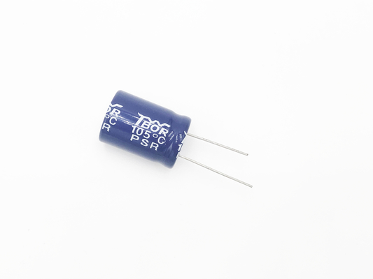 18x25mm Ridial Electrolytic Capacitor ISO9001 Power Switch Capacitor