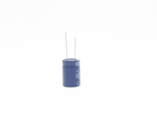 18x25mm Ridial Electrolytic Capacitor ISO9001 Power Switch Capacitor
