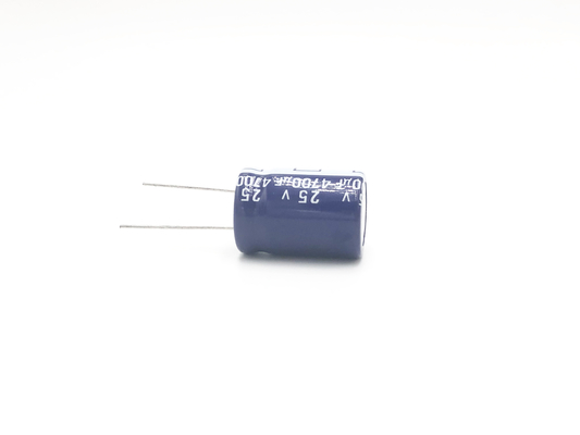 18x25mm Ridial Electrolytic Capacitor ISO9001 Power Switch Capacitor