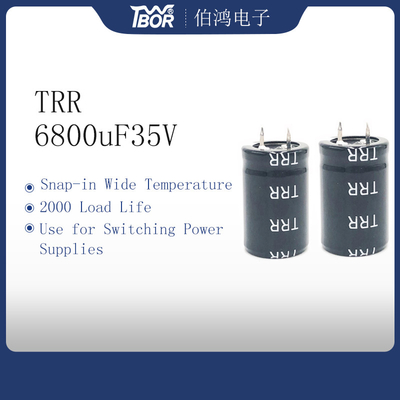 ISO 9001 22x35mm UPS Inverter Capacitor 6800UF100V