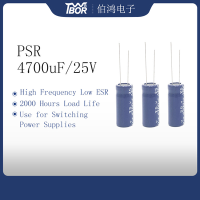 18x40mm 4700uf25v Radial Electrolytic Capacitor Beban 2000 Jam